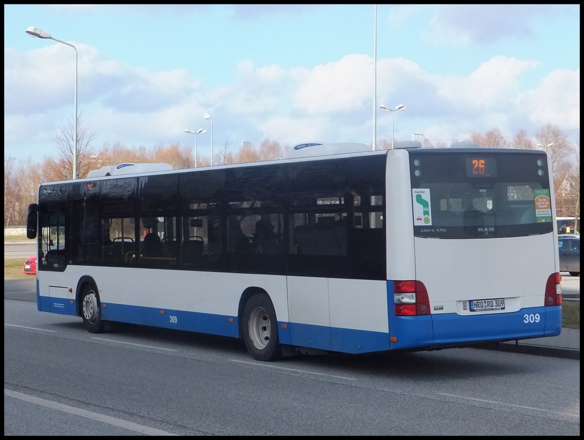 MAN Lion's City der Rostocker Stra�enbahn AG in Rostock.