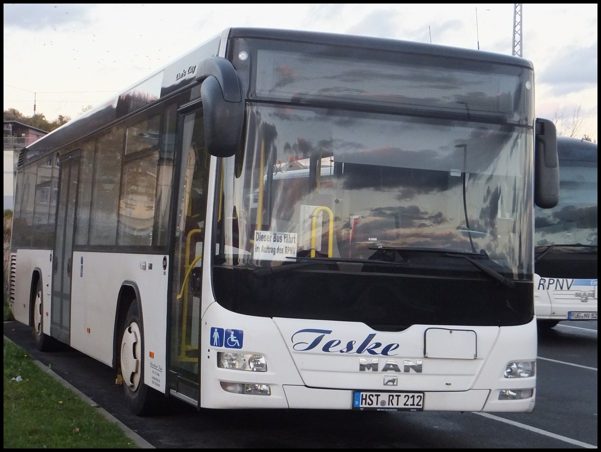 MAN Lion's City � LE vom Reisedienst Teske aus Deutschland in Sassnitz.