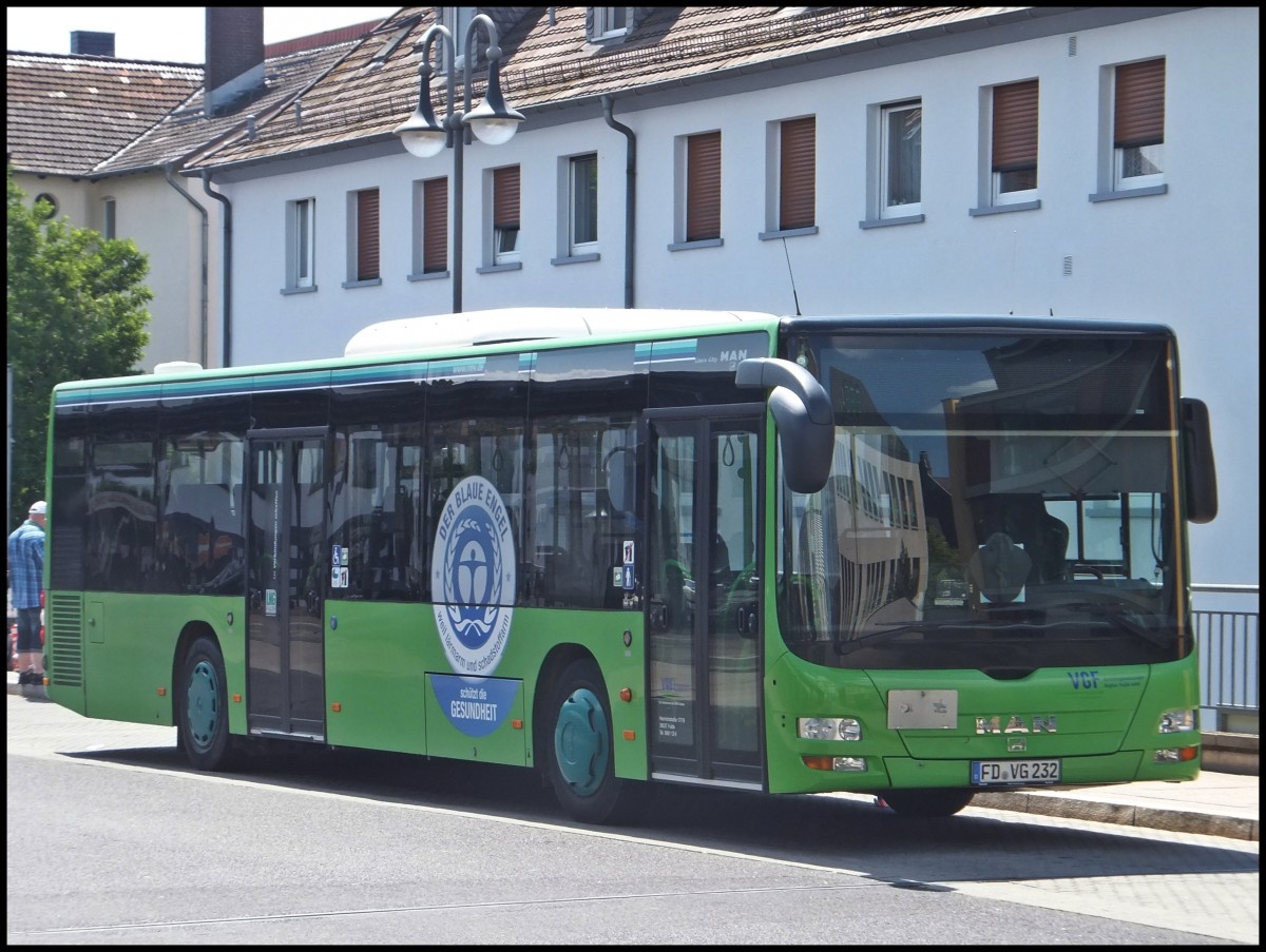 MAN Lion's City der Verkehrsgesellschaft Fulda in Fulda.