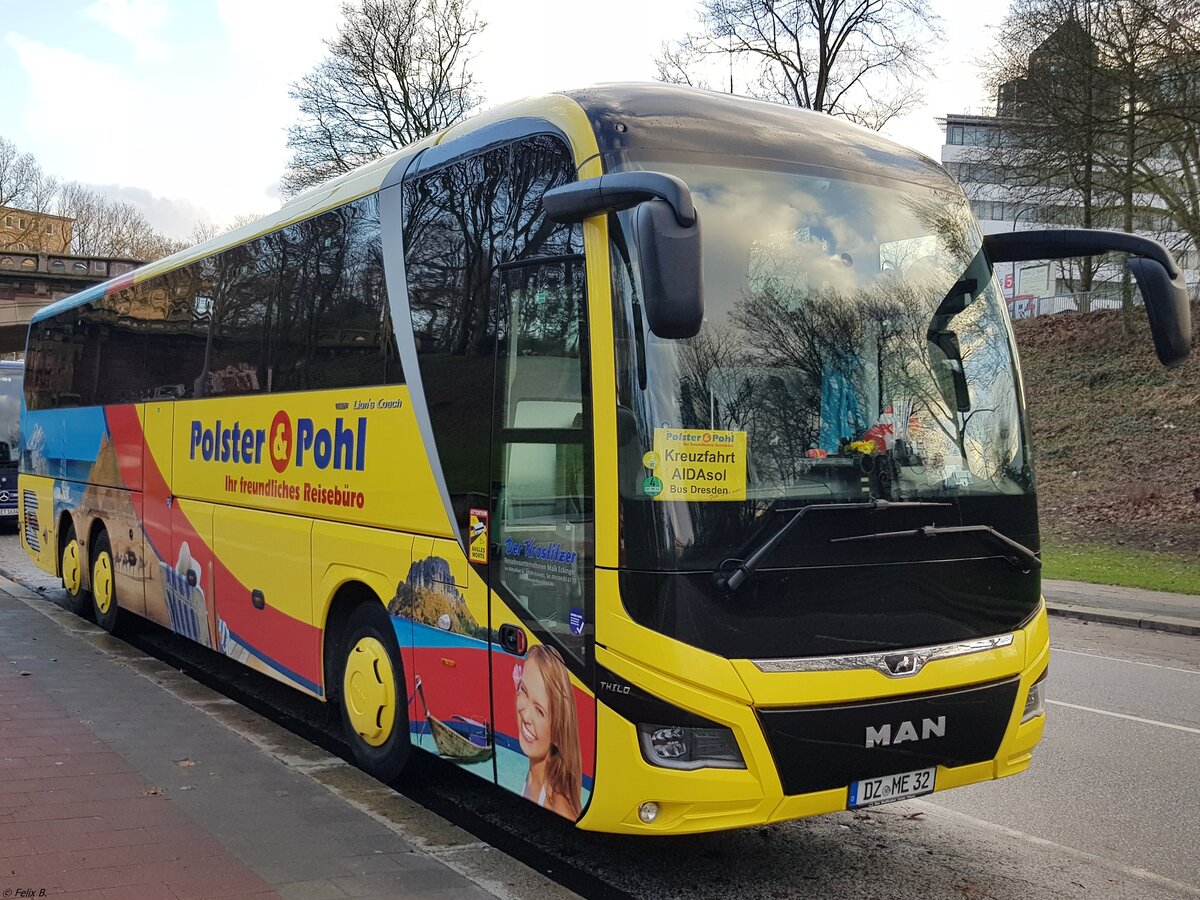 MAN Lion's Coach von Der Krostitzer aus Deutschland in Hamburg.