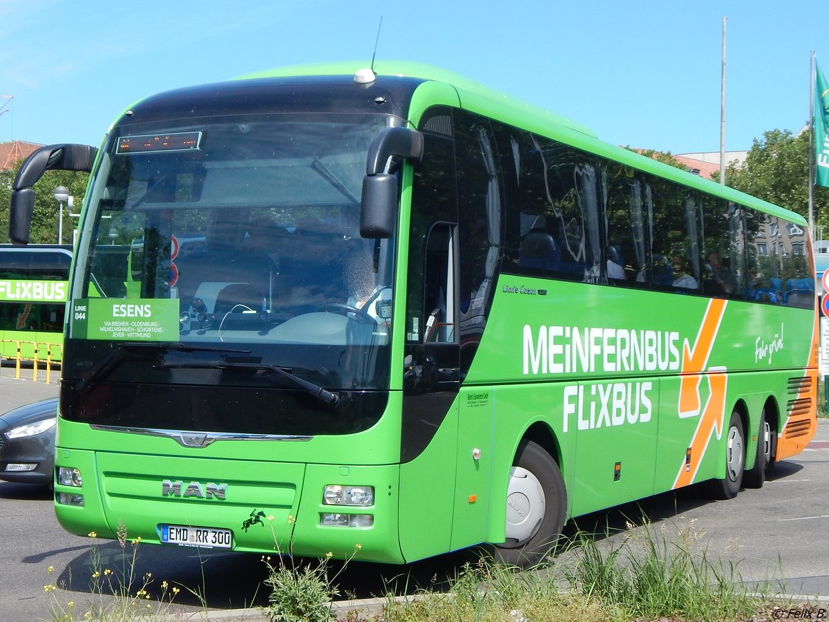 MAN Lion's Coach von Flixbus/Reiters Busverkehr aus Deutschland in Berlin.
