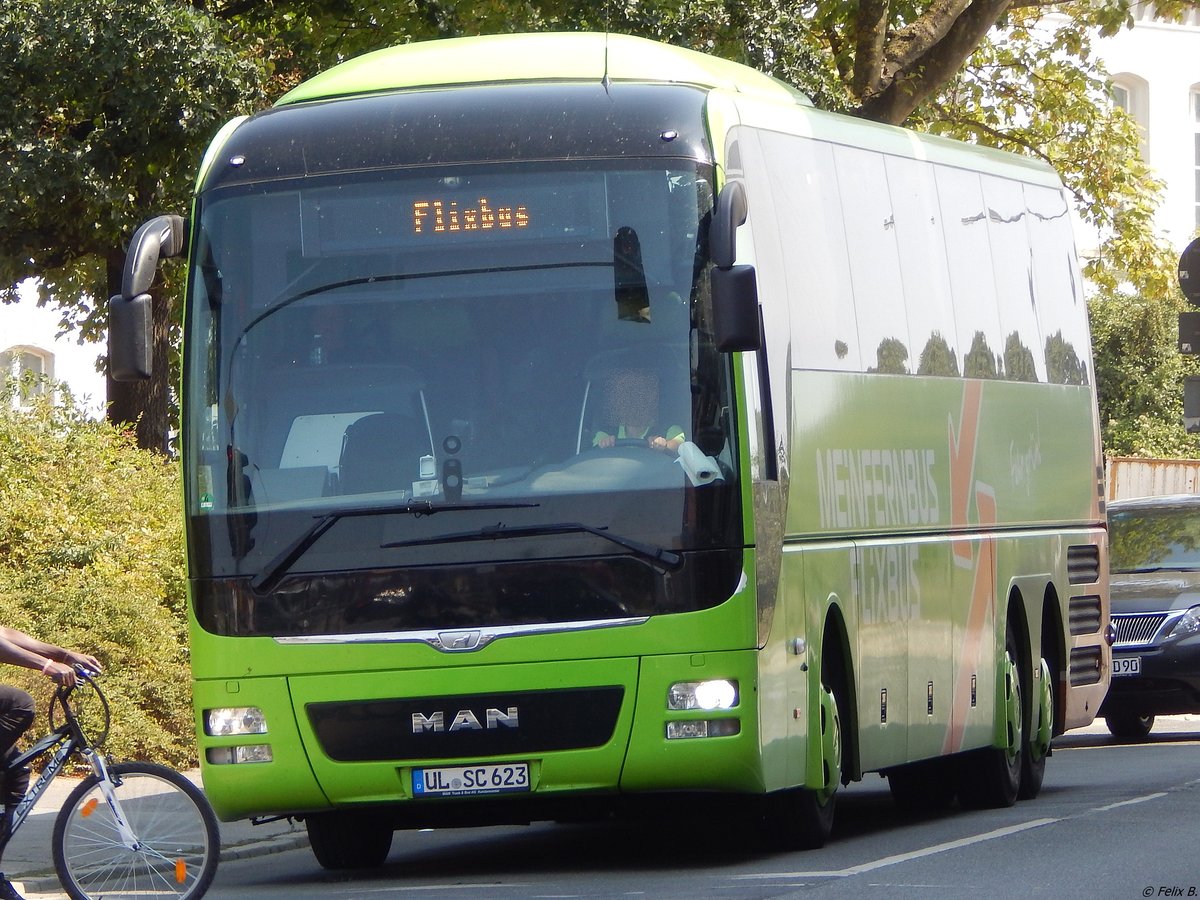 MAN Lion's Coach von Flixbus/Schröder aus Deutschland in Wismar. 