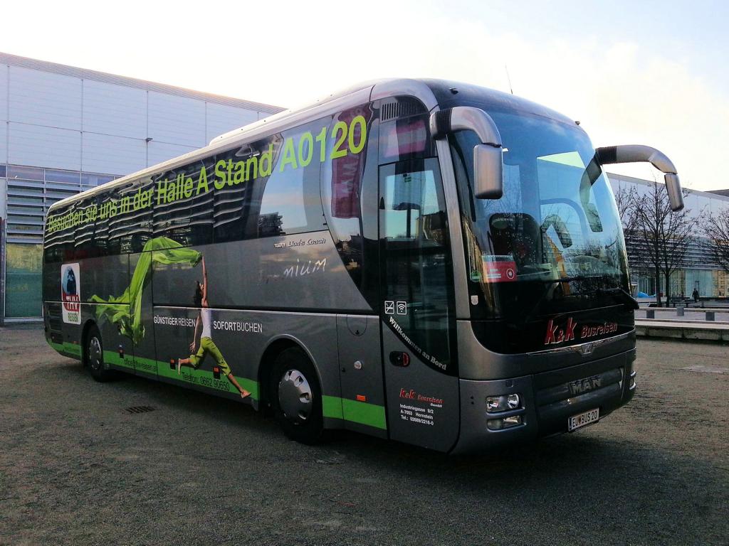 MAN Lion`s Coach von K & K Busreisen aus �sterreich 01/2018 in Wien gesehen.