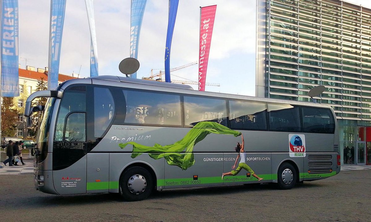 MAN Lion`s Coach von K & K Busreisen aus �sterreich 01/2018 in Wien gesehen.