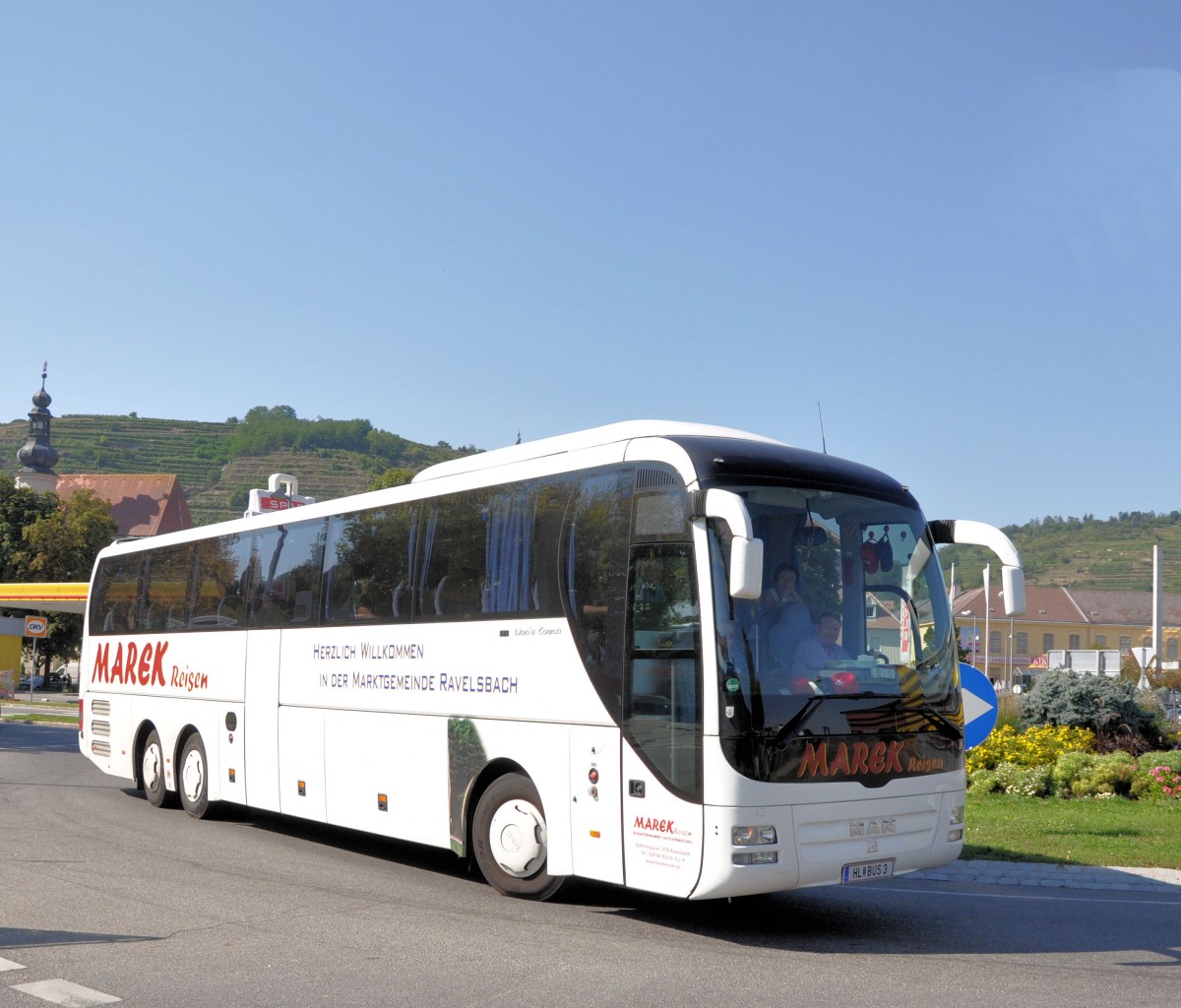MAN LION`s COACH von MAREK Reisen/Nieder�sterreich im September 2013 in Krems.