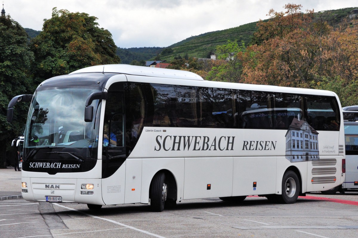 MAN LION`s COACH von SCHWEBACH Reisen/�sterreich im September 2013 in Krems.
