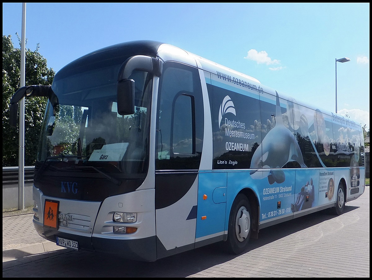 MAN Lion's Regio der Kraftverkehrsgesellschaft mbH Ribnitz-Damgarten (ex. Osteebus) in Bergen.