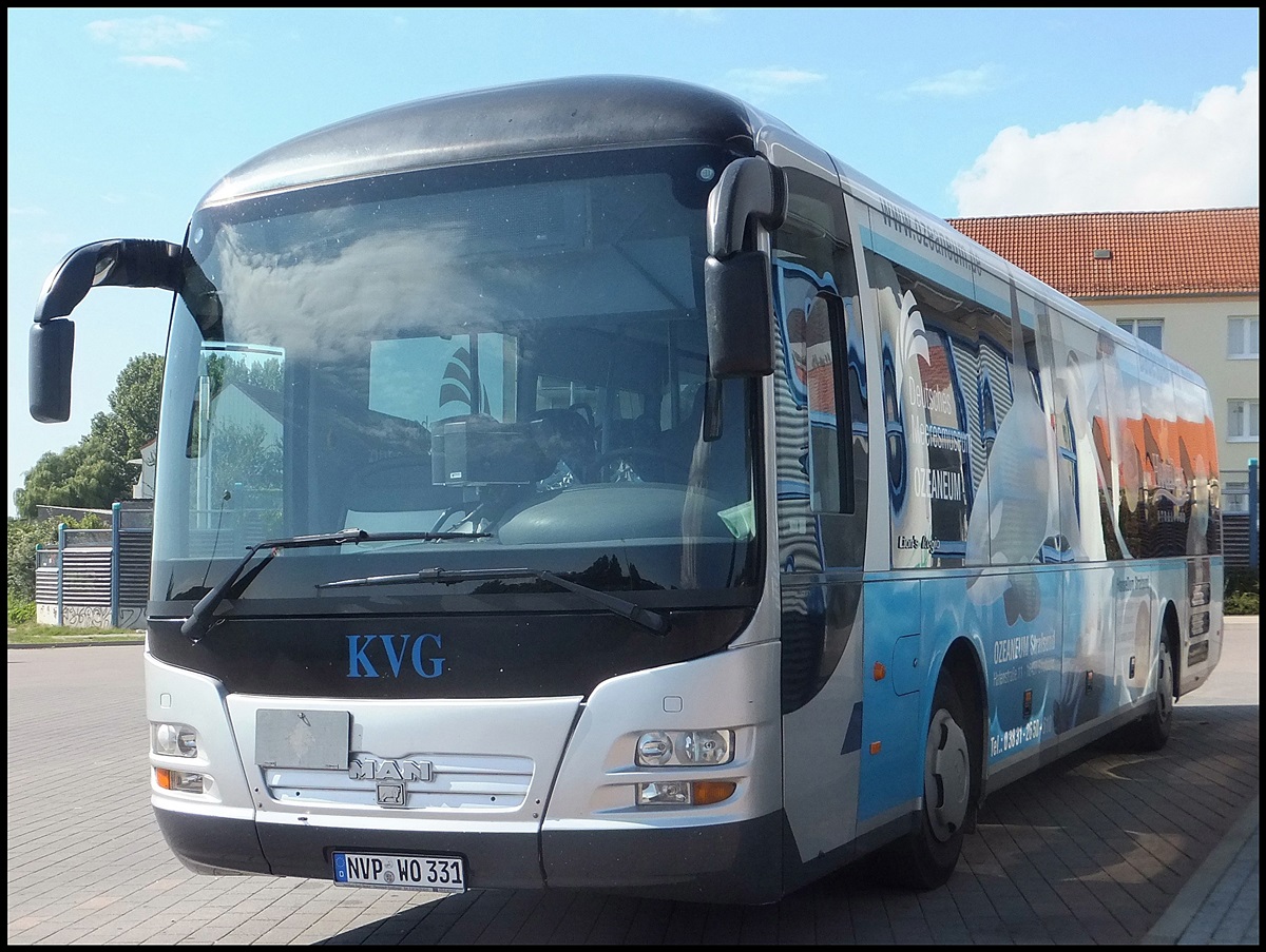 MAN Lion's Regio der Kraftverkehrsgesellschaft mbH Ribnitz-Damgarten (ex. Osteebus) in Bergen.