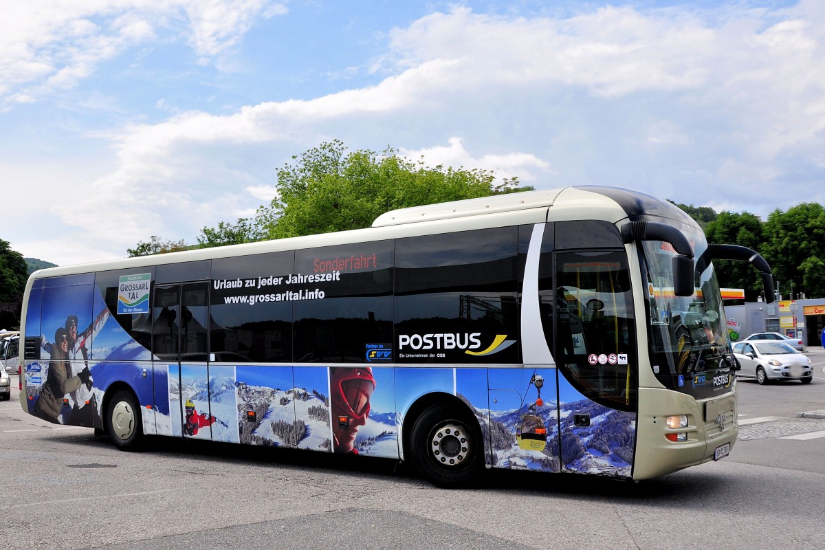 MAN Lions Regio von der �BB/Postbus am 31.5.2014 in Krems unterwegs.