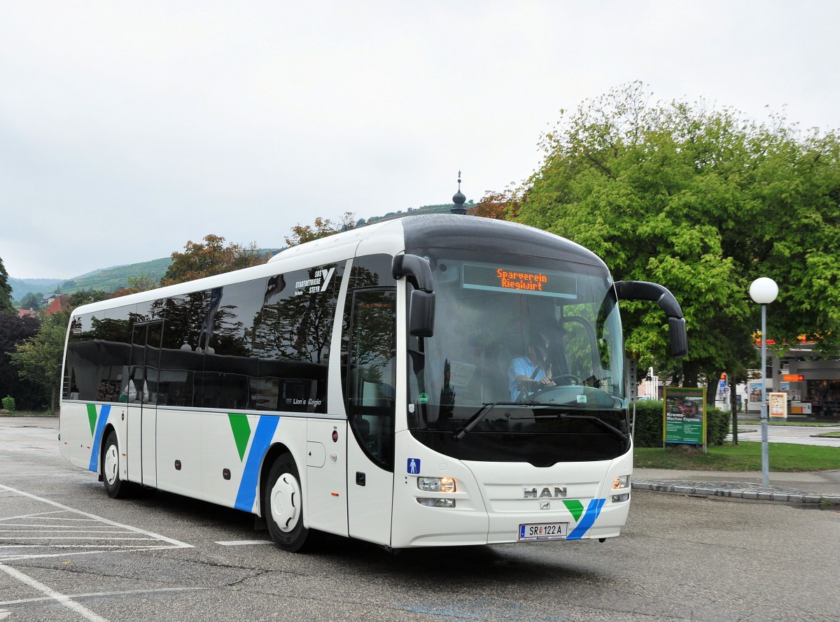 MAN LION`s REGIO der Stadtbetriebe Steyr/�sterreich im August 2013 in Krems gesehen.