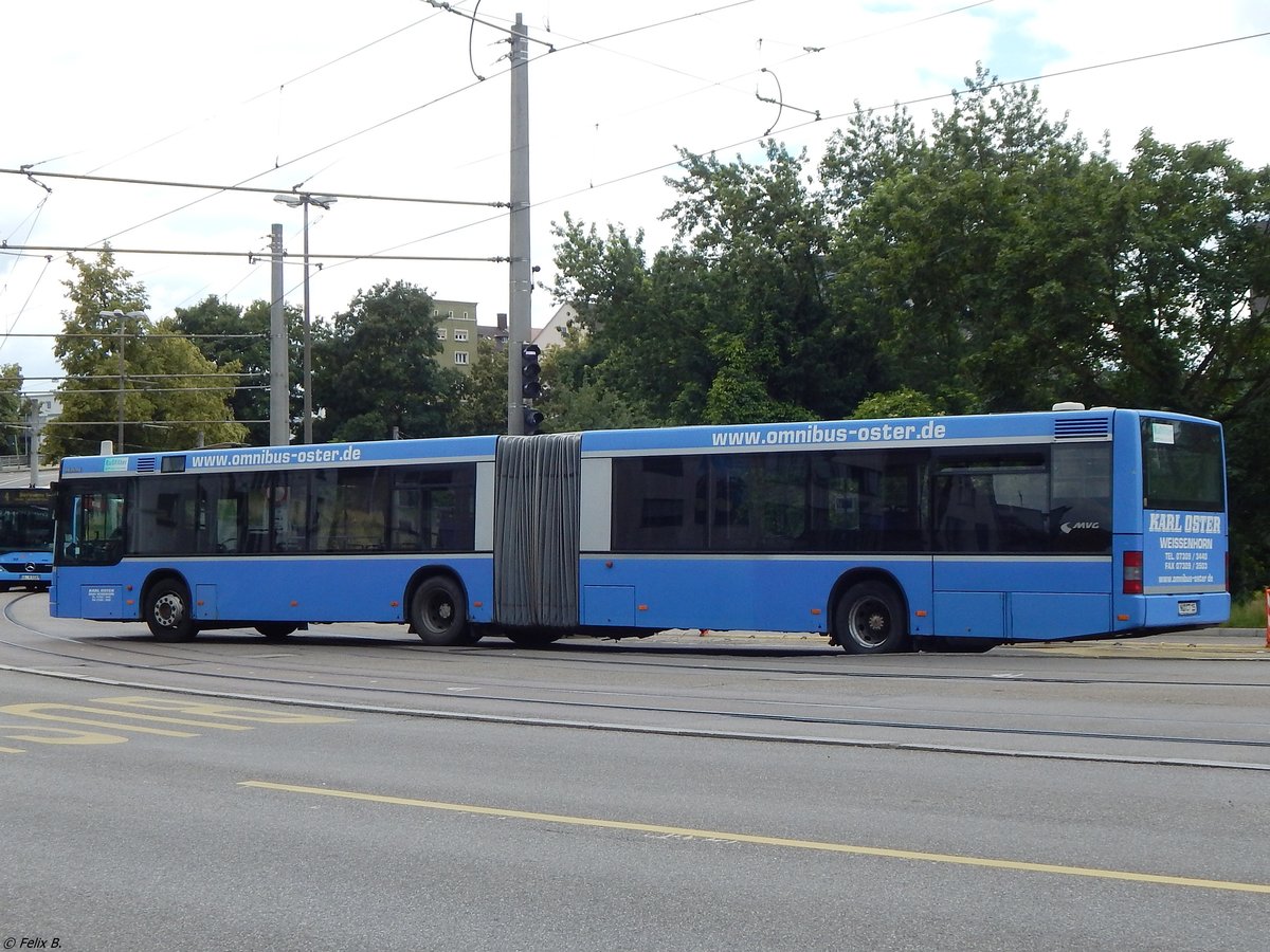 MAN Niederflurbus 2. Generation von Karl Oster aus Deutschland (ex MVG München) in Ulm.