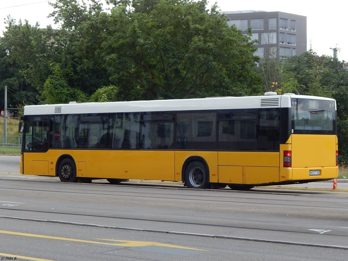 MAN Niederflurbus 2. Generation von Karl Oster aus Deutschland (ex Postauto/CH) in Ulm.
