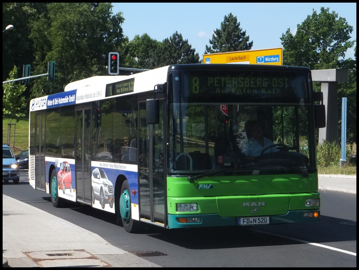 MAN Niederflurbus 2. Generation der �WAG in Fulda.