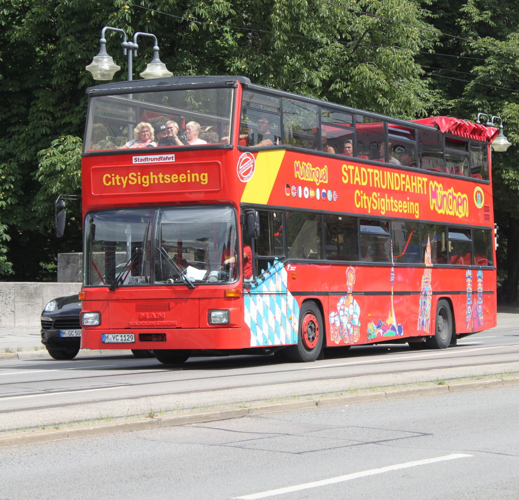 MAN SD 200 als Sightseeing-Linie in M�nchen.21.07.2016