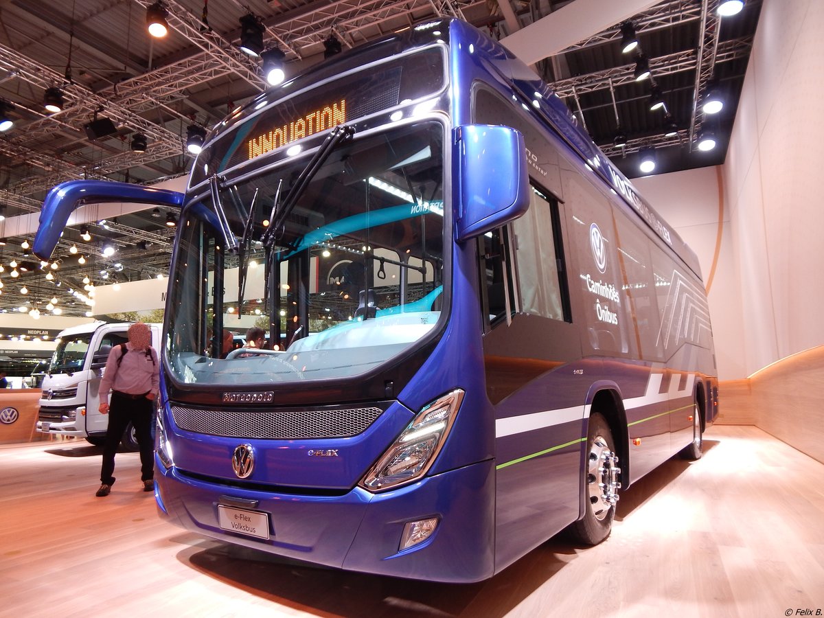 Marcopolo Torino Volksbus e-Flex Vorführwagen in Hannover auf der IAA.