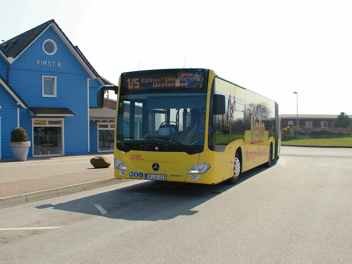  Mercedes Benz Citaro C2 G der Sylter Verkehrsgesellschaft,  am 20. April 2018 in List auf Sylt.