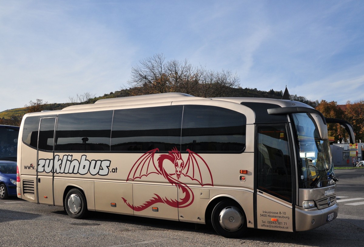 Mercedes Benz Tourino von Zuklinbus/�sterreich im Herbst 2013 in Krems.