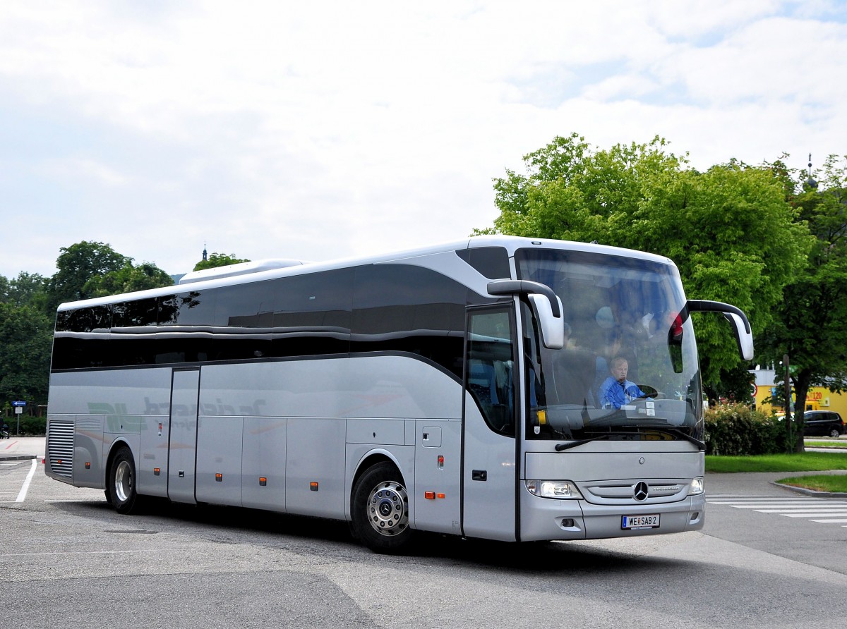 Mercedes Benz Tourismo von SAB / �sterreich am 25.5.2013 in Krems.