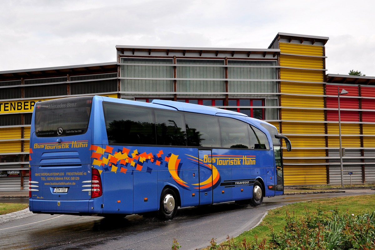 Mercedes Benz Travego von der Bustouristik H�hn aus Deutschland am 13.Mai 2014 in Krems gesehen.