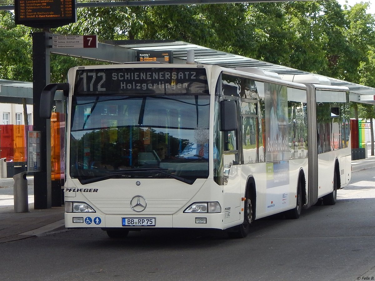 Mercedes Citaro I von Pflieger aus Deutschland (ex SSB) in B�blingen.