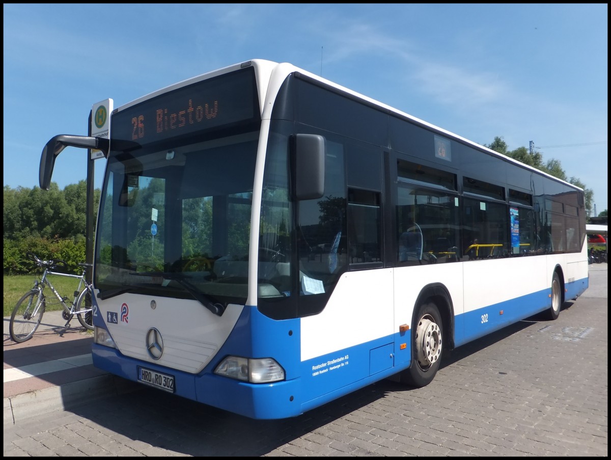 Mercedes Citaro I der Rostocker Stra�enbahn AG in Rostock.