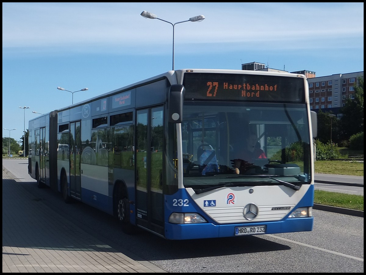 Mercedes Citaro I der Rostocker Stra�enbahn AG in Rostock.