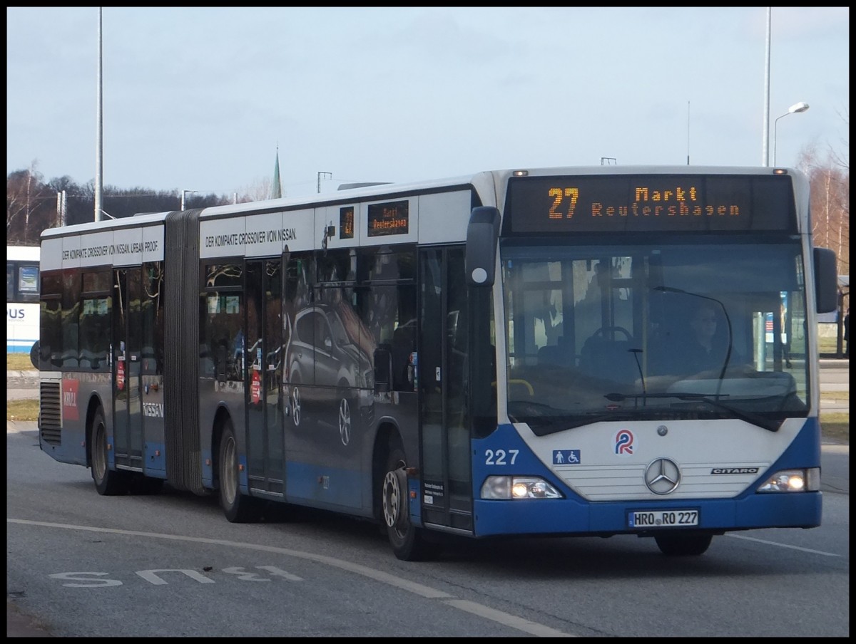 Mercedes Citaro I der Rostocker Stra�enbahn AG in Rostock.