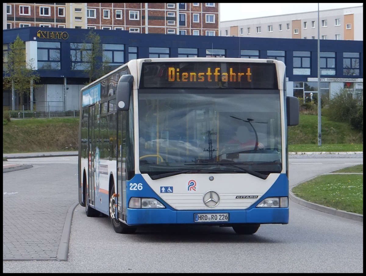 
Mercedes Citaro I der Rostocker Straßenbahn AG in Rostock.