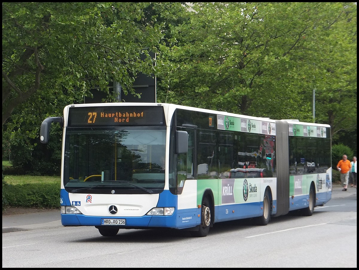 Mercedes Citaro II der Rostocker Stra�enbahn AG in Rostock.