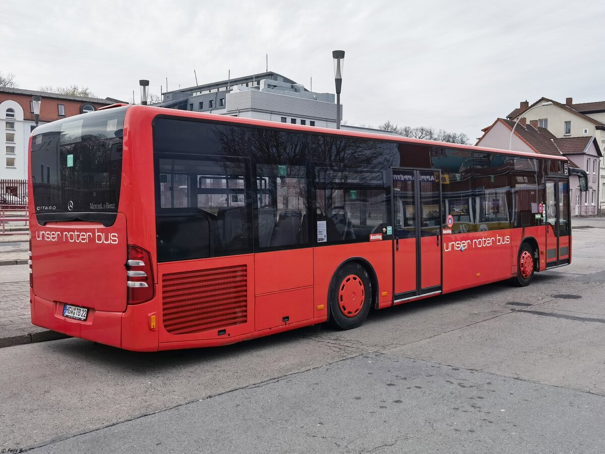 Mercedes Citaro II von Taxi Wedow aus Deutschland in Neubrandenburg.