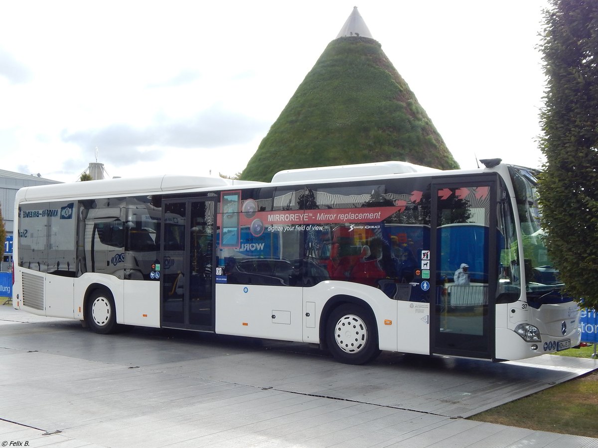 Mercedes Citaro III mit MirrorCam der Verkehrsbetriebe Nordhausen in Hannover am der IAA. 