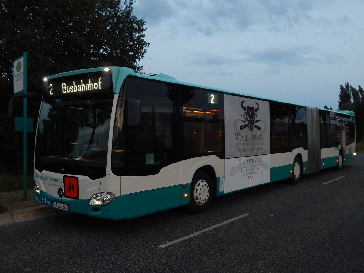 Mercedes Citaro III der Neubrandenburger Verkehrsbetriebe in Neubrandenburg. 