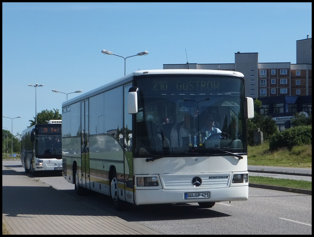 Mercedes Integro der Omnibusverkehrsgesellschaft G�strow (OVG) in Rostock. 