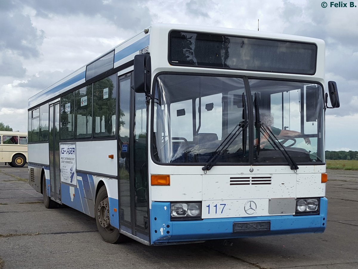 Mercedes O 405 vom Technikmuseum P�tnitz (ex KVG Ribnitz) in P�tnitz.