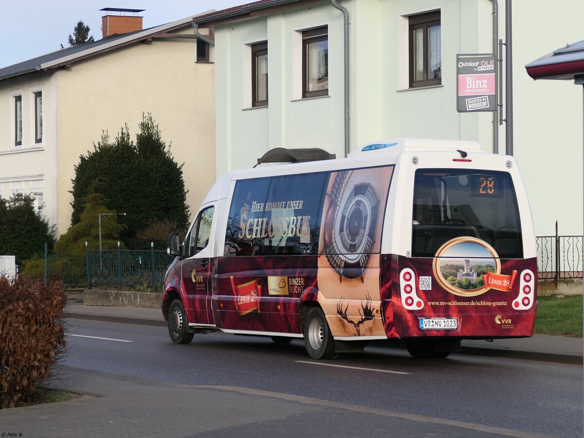 Mercedes Sprinter mit TS-Fahrzeugtechnik Aufbau der VVR in Binz.