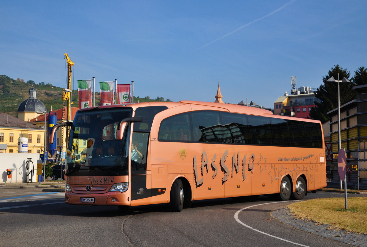 Mercedes Travego von LASSNIG Busreisen aus �sterreich in Krems.