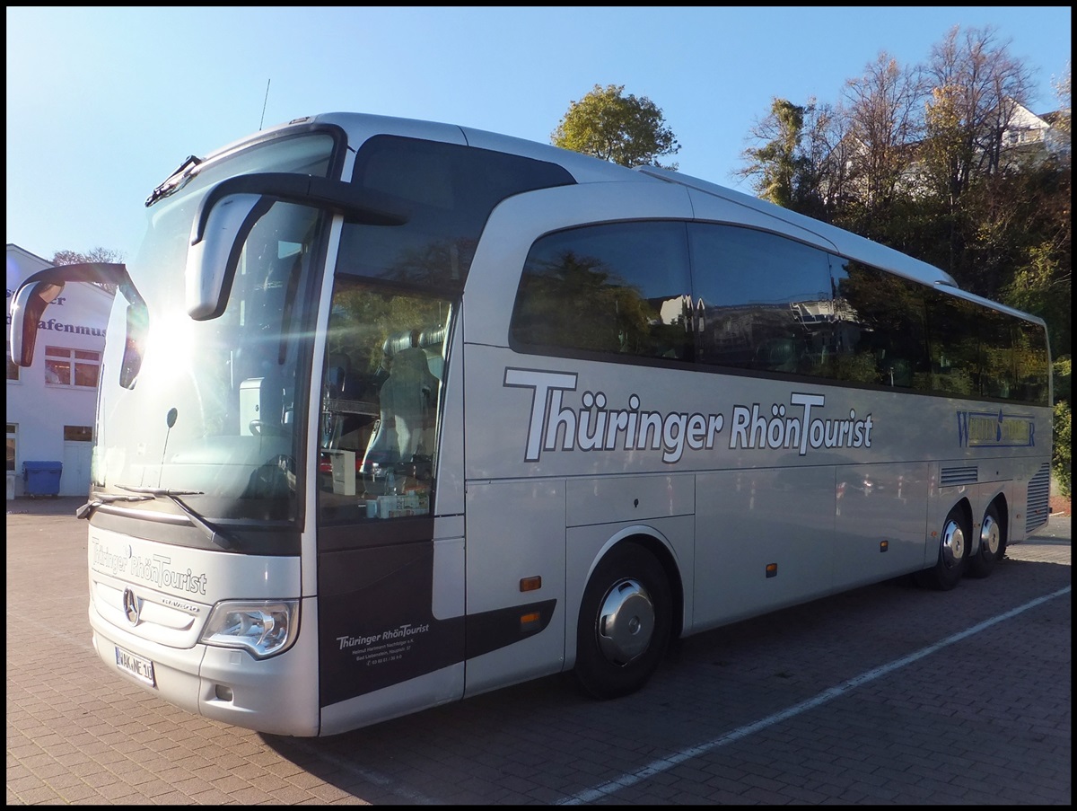 Mercedes Travego von Th�ringer Rh�n Tourist aus Deutschland im Stadthafen Sassnitz.