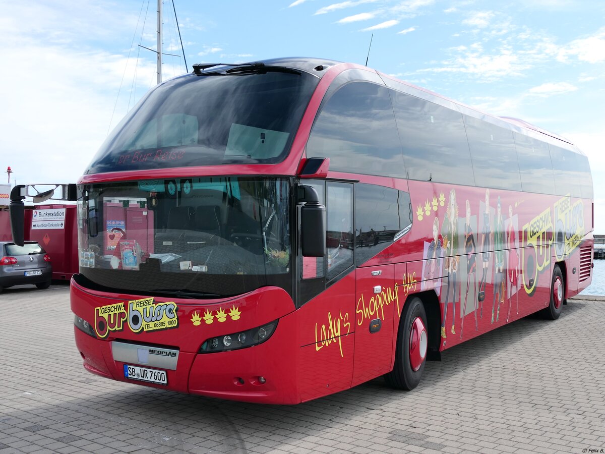 Neoplan Cityliner von Geschwister Bur Reisen aus Deutschland im Stadthafen Sassnitz. 