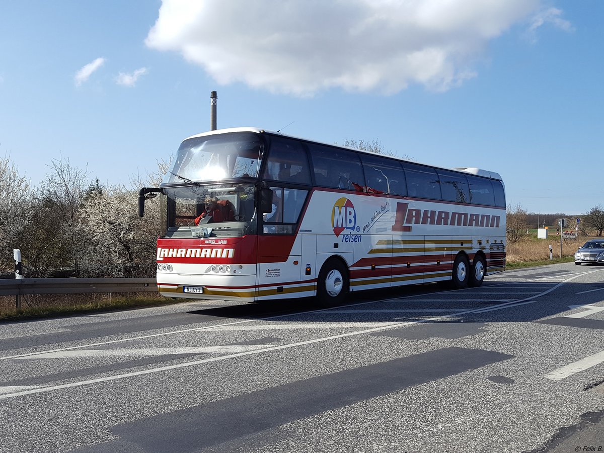 Neoplan Cityliner von Lahrmann aus Deutschland in Mukran.