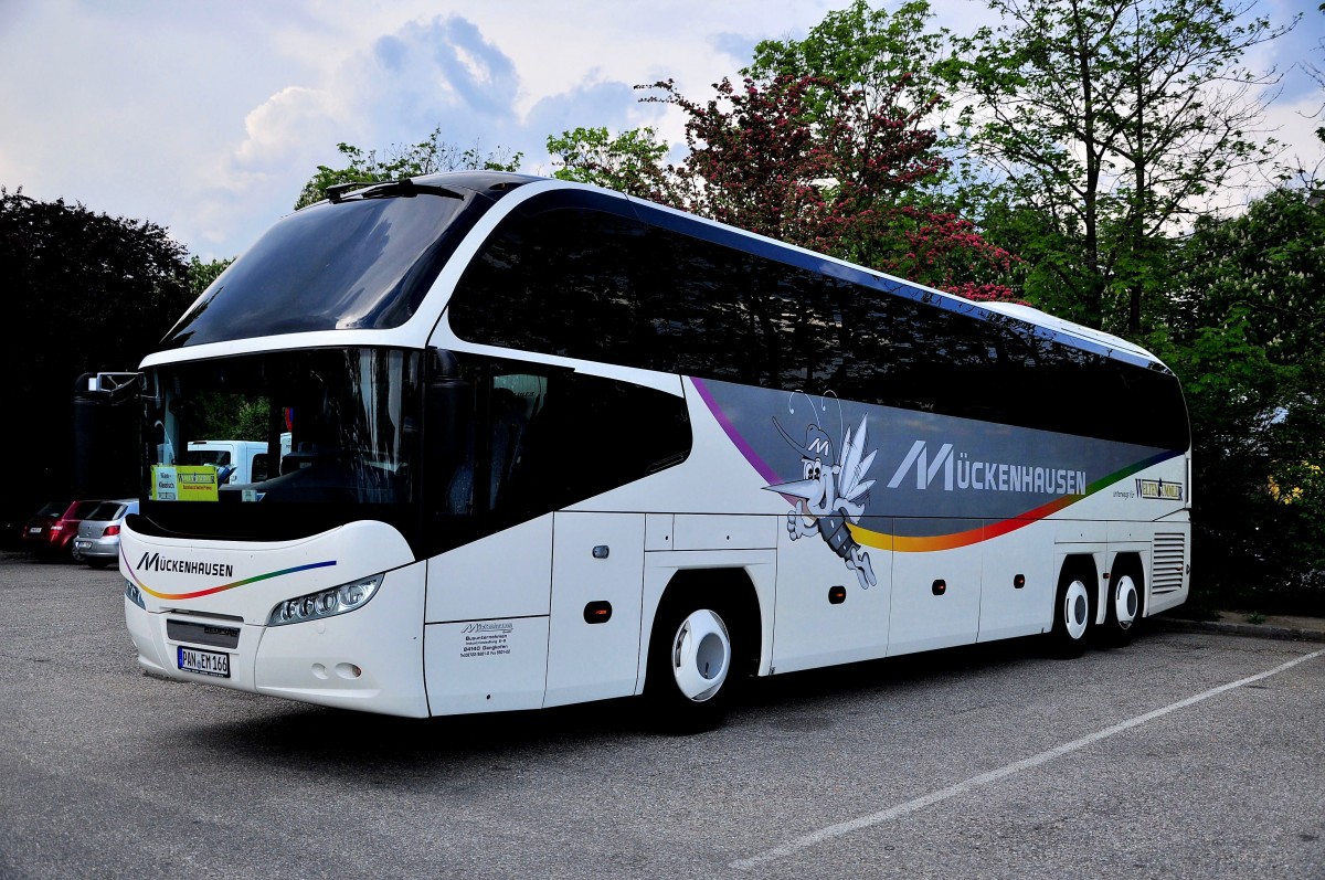 Neoplan Cityliner von M�ckenhausen/BRD im Mai 2014 in Krems gesehen.