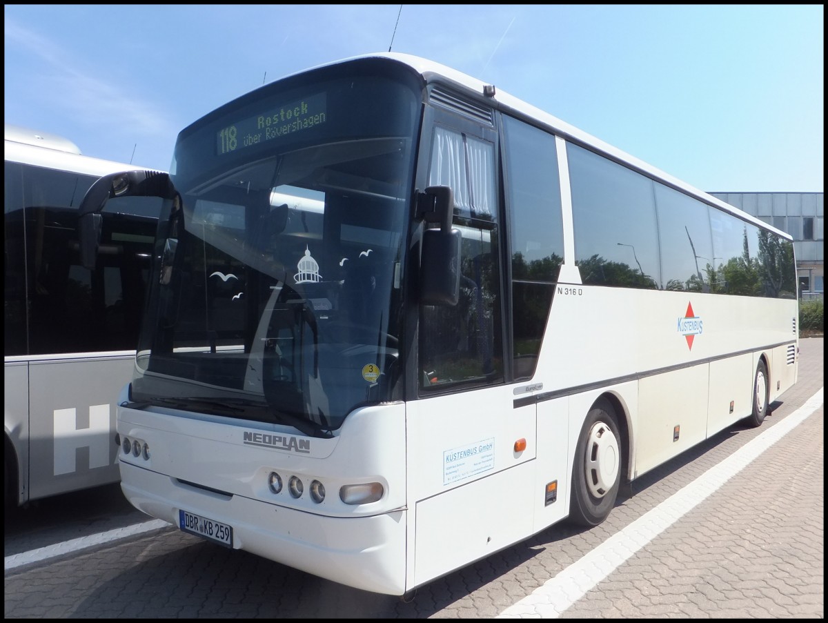 Neoplan Euroliner der K�stenbus GmbH in Rostock.