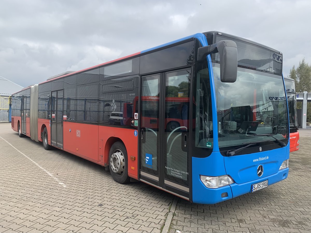 S-RS 1900 (Baujahr 2009) von DB Regiobus Stuttgart steht am 18.10.2020 in Aalen.