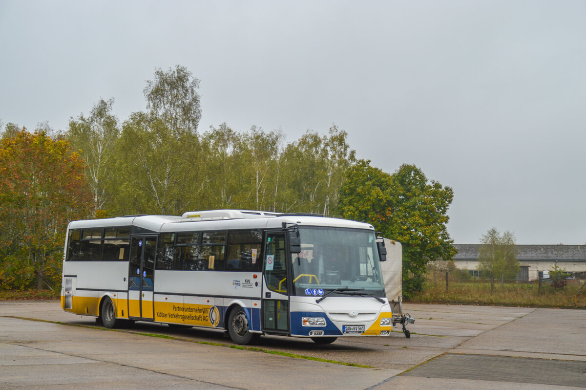 SAW-KV 561 am 27.10.2022 auf dem Betriebshof der KVG Kl�tze. 
