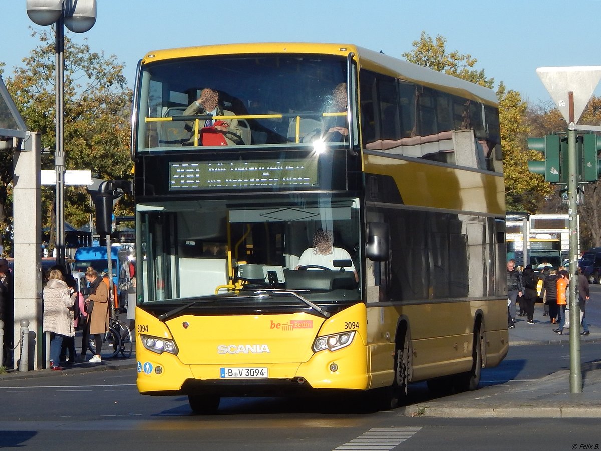 Scania Citywide LF DD der BVG in Berlin.