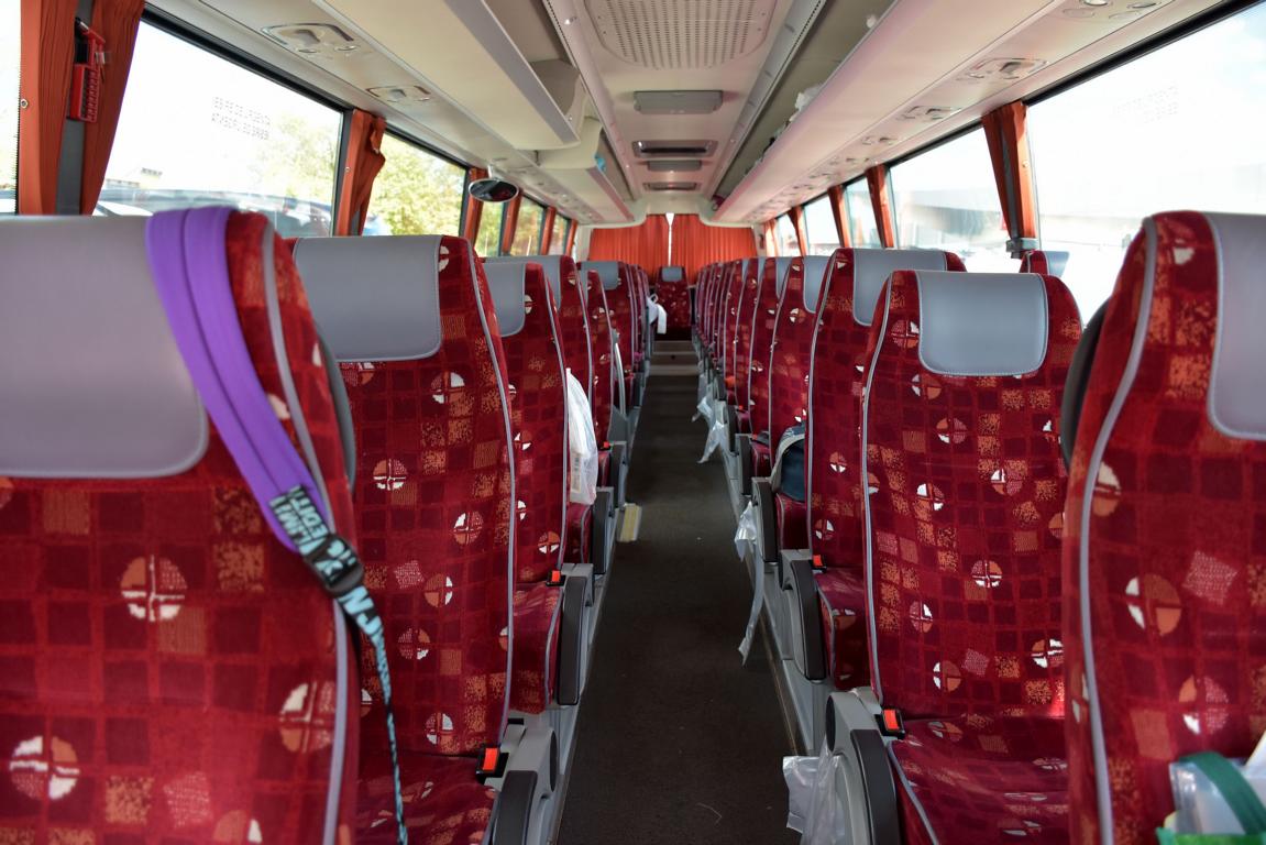 Sch�ne Sitze im Scania Tata Hispano Xerus von Eurolines aus RO.