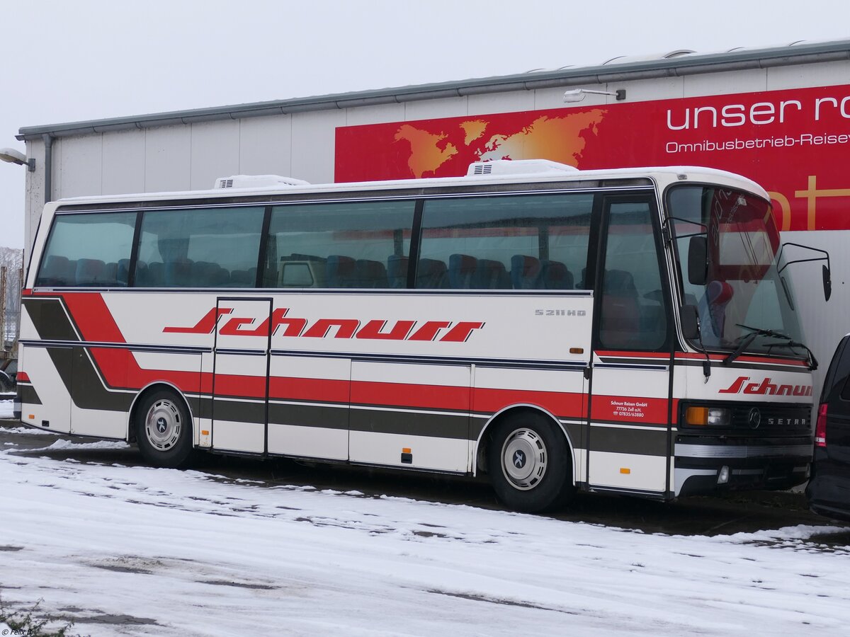 Setra 211 HD von URB aus Deutschland (ex Schnurr) in Ueckermünde.