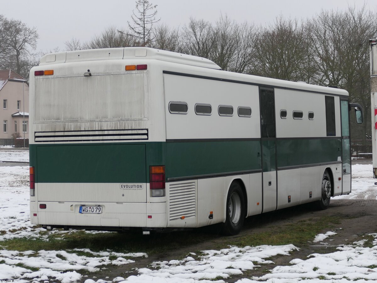Setra 315 H aus Deutschland (ex Justiz) in Neustrelitz.