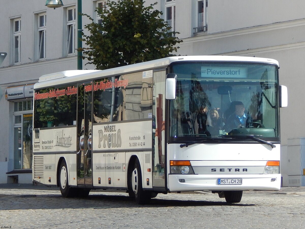 Setra 315 UL von Becker-Strelitz Reisen aus Deutschland in Neustrelitz.