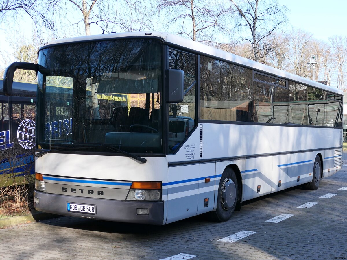 Setra 315 UL von Flaegel Reisen aus Deutschland (ex Grevesmühlener Busbetriebe (GBB)) in Heringsdorf.
