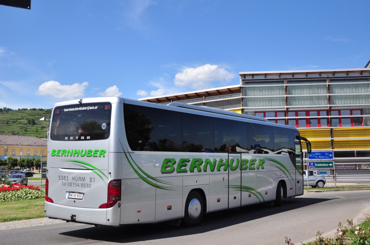 Setra 415 GT-HD von Bernhuber Reisen aus Nieder�sterreich im Juni 2015 in Krems unterwegs.